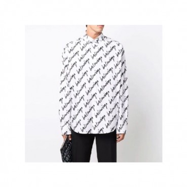 발렌시아가 트렌디 남성 화이트 셔츠 - Mens White Tshirts 