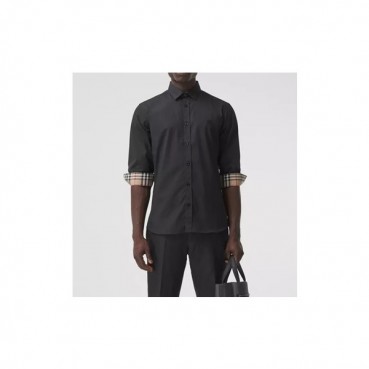 버버리 남성 클래식 블랙 셔츠 - Mens Black Tshirts 