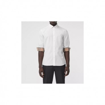 버버리 남성 클래식 화이트 셔츠 - Mens White Tshirts 