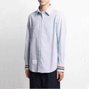 톰브라운 클래식 남성 블루 셔츠 - Mens Blue Tshirts 