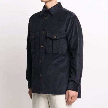 로에베 남성 클래식 블루 셔츠 - Loewa Mens Blue Tshirts 
