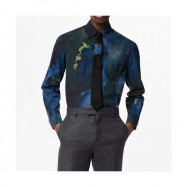 Louis vuitton  Mens Trendy shirts Black - 루이비통 2021 남성 트렌디 셔츠 Lou03895x Size(xs 