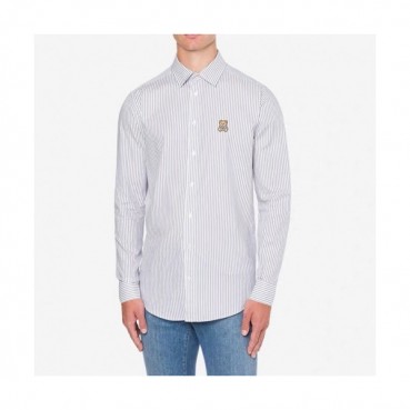 Moschino  Mm/Wm Logo Slim Fit Cotton Tshirts Blue - 모스키노 2021 남/녀 로고 코튼 셔츠 Mos0207x Size(s 