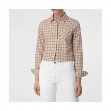 Burberry Womens Vintage Basic Tshirts Beige - 버버리 2021 여성 빈티지 베이직 셔츠 Bur04041x Size(s 