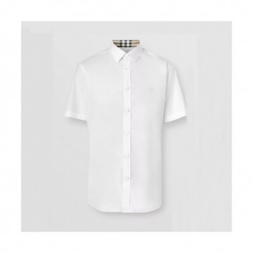 [유니크]Burberry  Mens Vintage Basic Short-sleeved Tshirts White 