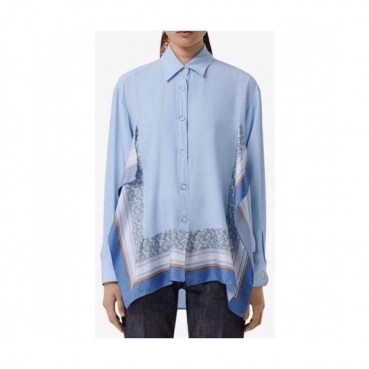 Burberry Womens Vintage Basic Tshirts Blue - 버버리 2021 여성 빈티지 베이직 셔츠 Bur04036x Size(s 