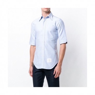 Thom Browne  Mens Strap Cotton Short Sleeved Tshirts Blue - 톰브라운 2021 남성 스트랩 코튼 반팔 셔츠 Thom01332x Size(0 