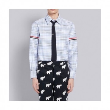 Thom Browne  Mens Strap Cotton Tshirts Blue - 톰브라운 2021 남성 스트랩 코튼 셔츠 Thom01325x Size(0 