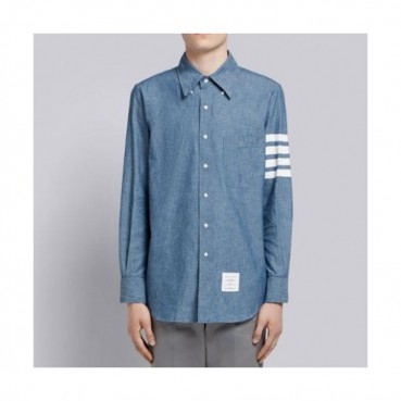 Thom Browne  Mens Strap Cotton Tshirts Blue - 톰브라운 2021 남성 스트랩 코튼 셔츠 Thom01320x Size(0 