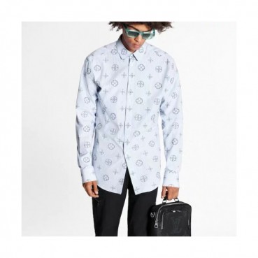 Louis vuitton 2021 Mens Trendy shirts Blue - 루이비통 2021 남성 트렌디 셔츠 Lou02982x Size(xs 