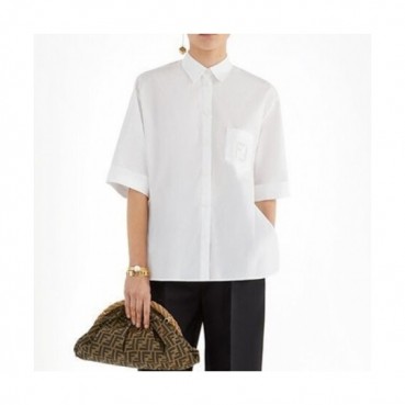 Fendi Womens Trendy Tshirts - 펜디 여성 트렌디 코튼 셔츠 