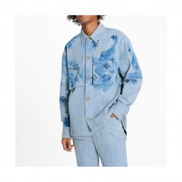 [추천템]Louis vuitton  Mens Trendy shirts Blue - 루이비통 2021 남성 트렌디 셔츠 Lou02890x Size(s 