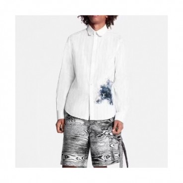 Louis vuitton  Mens Trendy shirts White - 루이비통 2021 남성 트렌디 셔츠 Lou02666x Size(m 