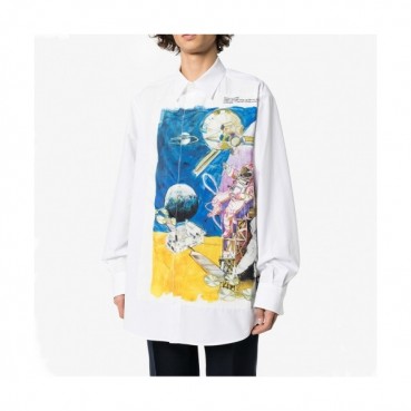 Valentino 2021 Mens Logo Casual Cotton Shirts - 발렌티노 2021 남성 로고 캐쥬얼 코튼 셔츠 Val0408x.Size(m 