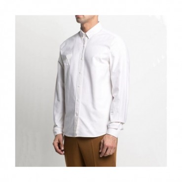 Ami Mens Logo Casual Cotton Shirts - 아미 2021 남성 로고 캐쥬얼 코튼 셔츠Ami0100x