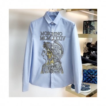 [모스키노]Moschino 2021 Mens Logo Slim Fit Cotton Tshirts - 모스키노 2021 남성 로고 코튼 셔츠 Mos0139x.Size(38 