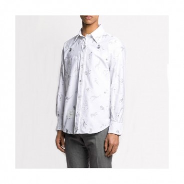 [톰브라운]Thom Browne 2021 Mens Strap Cotton Tshirts - 톰브라운 2021 남성 스트랩 코튼 셔츠 Thom01193x.Size(s 