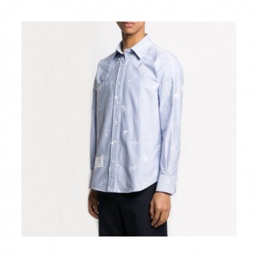 [톰브라운]Thom Browne 2021 Mens Strap Cotton Tshirts - 톰브라운 2021 남성 스트랩 코튼 셔츠 Thom01192x.Size(s 