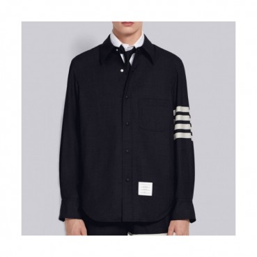 Thom Browne Mens Dress Shirts - 톰브라운 남성 네이비 셔츠 