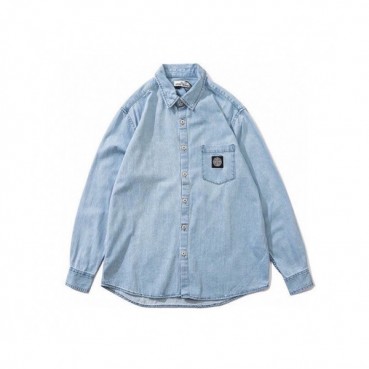 Stone Island Mens Denim Shirts - 스톤아일랜드 남성 데님 셔츠 