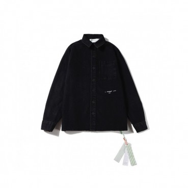 [오프화이트]Off-white 2020 Mens Logo Casual Denim Shirts 