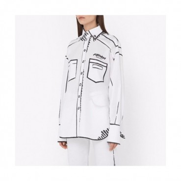 Fendi Womens Trendy Tshirts - 펜디 여성 트렌디 셔츠 