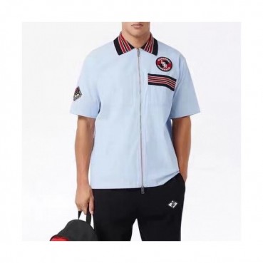 [버버리]Burberry 2020 Mens Vintage Basic Cotton Short Sleeved Tshirts - 버버리 2020 남성 빈티지 베이직 코튼 반팔 셔츠 Bur02802x.Size(s 
