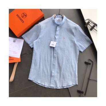 [에르메스]Hermes 2020 Mens Classic Short Sleeved Tshirts - 에르메스 2020 남성 클래식 반팔 셔츠 Her0502x.Size(s 