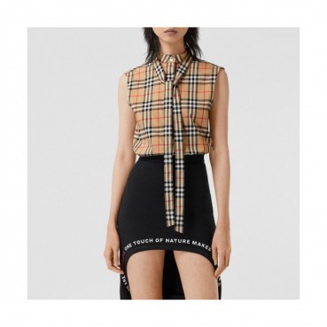[버버리]Burberry 2020 Womens Vintage Basic Cotton Tshirts - 버버리 2020 여성 빈티지 베이직 코튼 셔츠 Bur02796x.Size(xs 