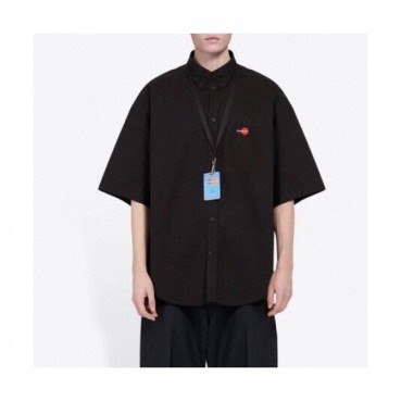 [발렌시아가]Balenciaga 2020 Mens Logo Cotton Short Sleeved Tshirts - 발렌시아가 2020 남성 로고 코튼 반팔 셔츠 Bal0651x.Size(s 