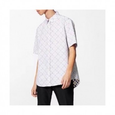 [루이비통]Louis vuitton 2020 Mens Trendy Cotton Short Sleeved Shirts - 루이비통 2020 남성 트렌디 코튼 반팔 셔츠 Lou01981x.Size(s 