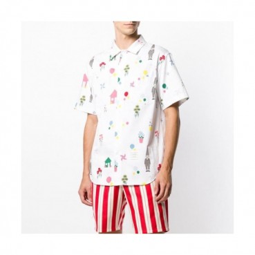 [톰브라운]Thom Browne 2020 Mens Casual Short Sleeved Tshirts - 톰브라운 2020 남성 캐쥬얼 반팔 셔츠 Thom0811x.Size(s 