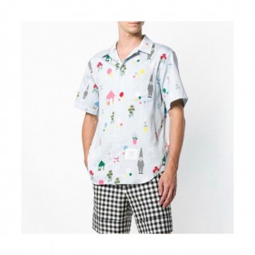 [톰브라운]Thom Browne 2020 Mens Casual Short Sleeved Tshirts - 톰브라운 2020 남성 캐쥬얼 반팔 셔츠 Thom0810x.Size(s 