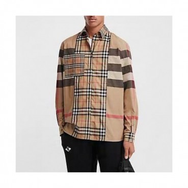 [버버리]Burberry 2020 Mens Vintage Basic Cotton Tshirts - 버버리 2020 남성 빈티지 베이직 코튼 셔츠 Bur02725x.Size(s 