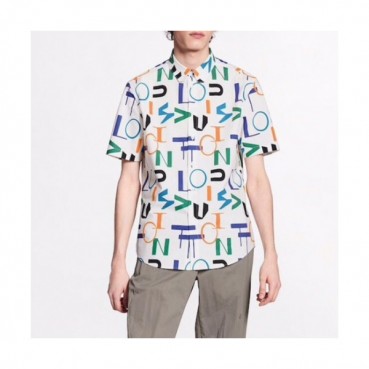 [루이비통]Louis vuitton 2020 Mens Trendy Cotton Short Sleeved Shirts - 루이비통 2020 남성 트렌디 코튼 반팔 셔츠 Lou01883x.Size(xs 