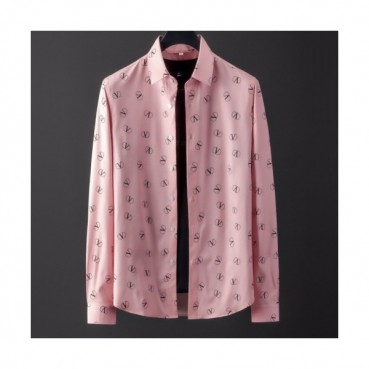 Valentino 2020 Mens Logo Casual Cotton Shirts - 발렌티노 2020 남성 로고 캐쥬얼 코튼 셔츠 Val0407x.Size(m 