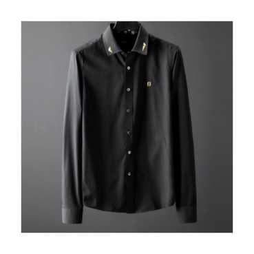 Fendi 2020 Mens Logo Buesiness Cotton Tshirts - 펜디 2020 남성 로고 비지니스 코튼 셔츠 Fen0721x.Size(m 