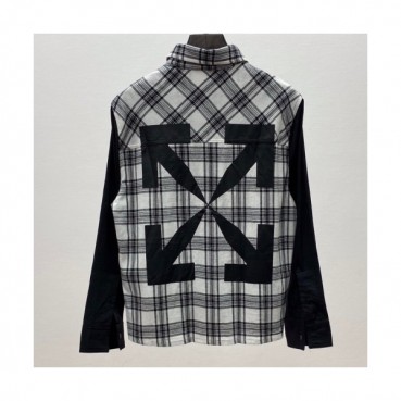 [오프화이트]Off white 2020 Mens Basic Logo Cotton Shirts - 오프화이트 2020 남성 베이직 로고 체크 셔츠 Off0429x.Size(m 