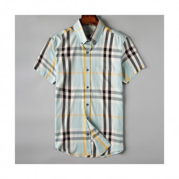 [버버리]Burberry 2020 Mens Vintage Short Sleeved Check Tshirts - 버버리 2020 남성 빈티지 체크 반팔 셔츠 Bur02583x.Size(m 