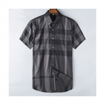 [버버리]Burberry 2020 Mens Vintage Short Sleeved Check Tshirts - 버버리 2020 남성 빈티지 체크 반팔 셔츠 Bur02581x.Size(m 