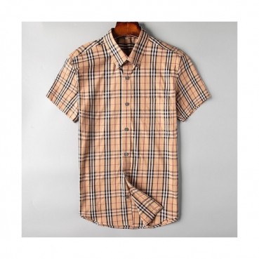 [버버리]Burberry 2020 Mens Vintage Short Sleeved Check Tshirts - 버버리 2020 남성 빈티지 체크 반팔 셔츠 Bur02580x.Size(m 