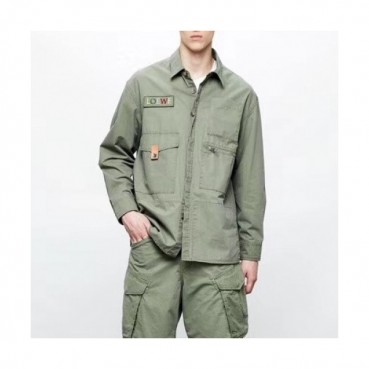 Loewe 2020 Mens Logo Casual Cotton Shirts - 로에베 2020 남성 로고 캐쥬얼 코튼 셔츠 Loe0227x.Size(s 