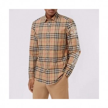[버버리]Burberry 2020 Mens Vintage Check Tshirts - 버버리 2020 남성 빈티지 체크 셔츠 Bur02486x.Size(s 