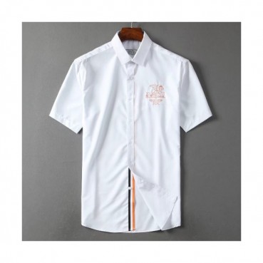[에르메스]Hermes 2020 Mens Classic Silket Short Sleeved Tshirts - 에르메스 2020 남성 클래식 실켓 반팔 셔츠 Her0430x.Size(m 