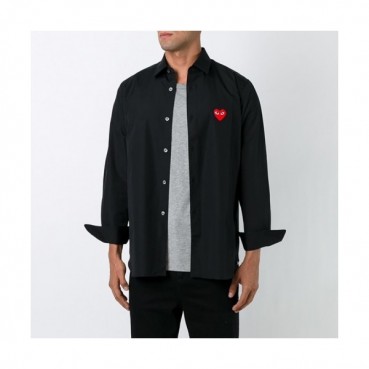 Cdgplay 2020 Mens Redwafen Cotton Tshirts - 꼼데가르송 남성 레드와펜 커플셔츠(업그레이드버전) 