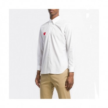 Cdgplay 2020 Mens Redwafen Cotton Tshirts - 꼼데가르송 남성 레드와펜 커플셔츠(업그레이드버전) 
