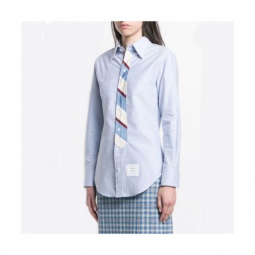 Thom Browne Womens Strap Cotton Tshirts - 톰브라운 여성 스트랩 코튼 셔츠 Thom662x