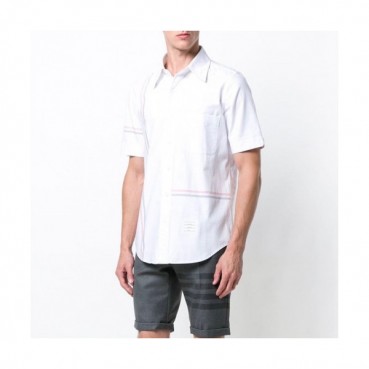 [톰브라운]Thom Browne 2020 Mens Strap Cotton Short Sleeved Tshirts - 톰브라운 2020 남성 스트랩 코튼 반팔 셔츠 Thom0643x.Size(s 