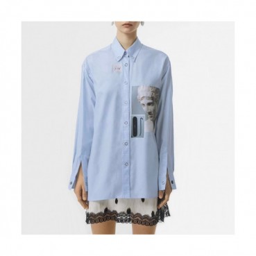 [버버리]Burberry 2020 Womens Logo Trendy Tshirts - 버버리 2020 여성 로고 트렌디 셔츠 Bur02268x.Size(s 