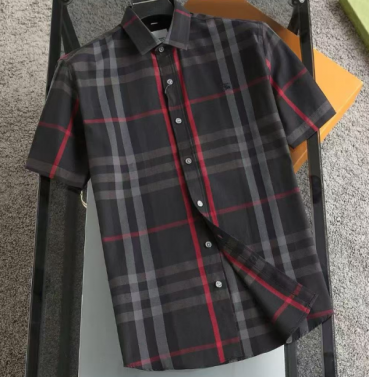[[버버리]Burberry 2025 Mens Classic Casual Cotton Check Tshirts - 버버리 2025 남성 클래식 캐쥬얼 코튼 반팔 셔츠 Bur02197x.Size(m 